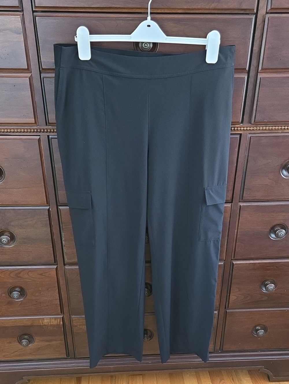 J.Jill Fit Black Pull-On Cargo Pants Size XL